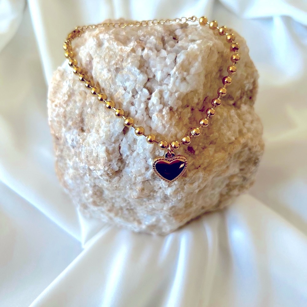 18K Gold Plated Stainless Steel “Heart” Bracelet - Picture 2 of 4